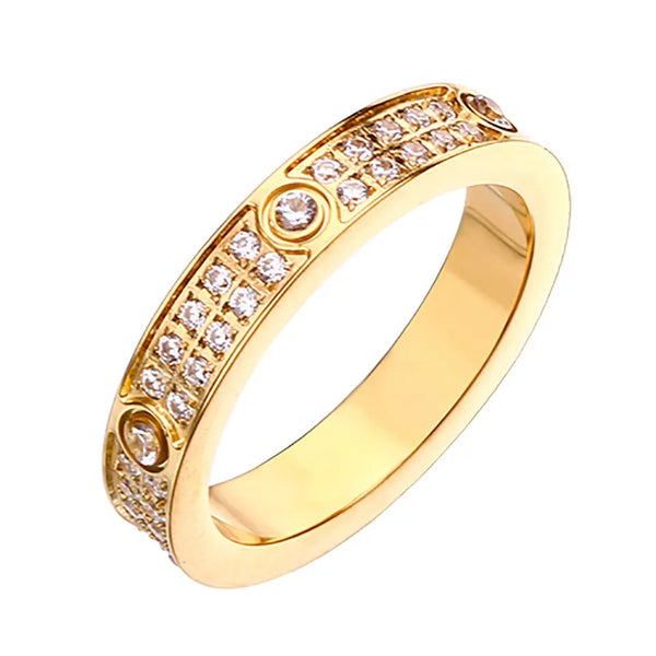 Gold Pave Ring